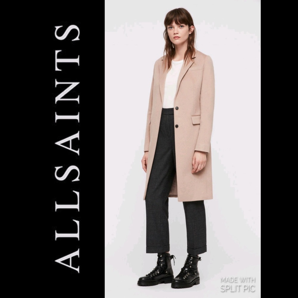 ❌SOLD❌ All Saints Indra coat - light camel